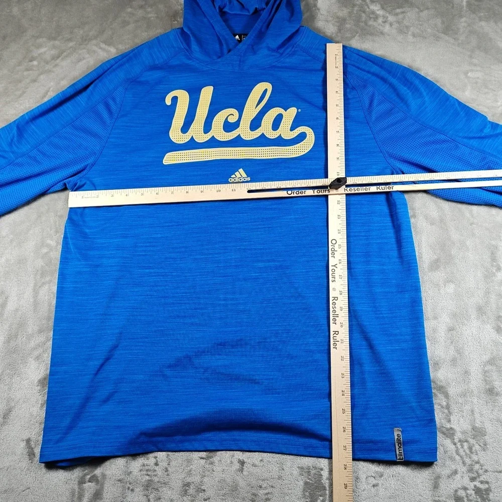 UCLA Bruins Hoodie Mens Blue Climalite Performance Pullover Football Lightweight